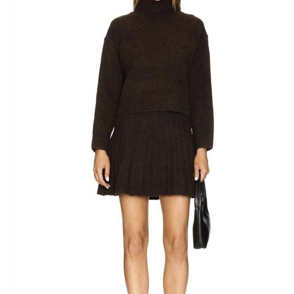 Astr The Lable Marcline Brown TurtleNeck Sweater